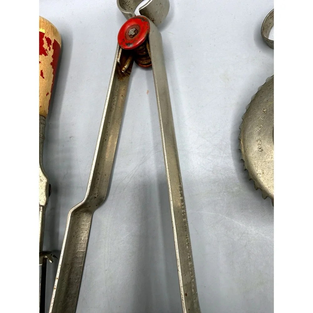 Vintage Hand Crank Egg Beater Lot 6pc Taplin High Speed Rustic Kitchen Decor